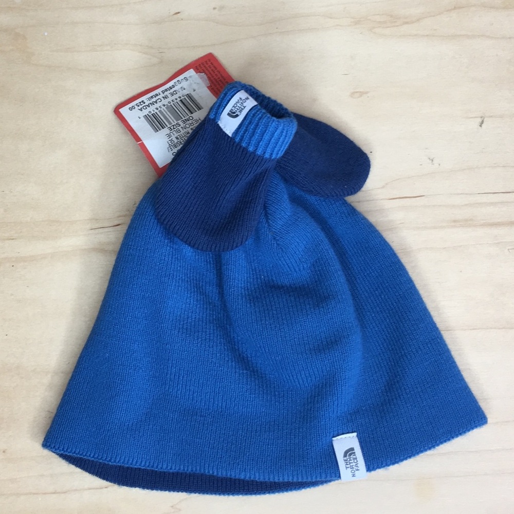 The North Face Baby Boo Hat and Mitten Set Blue